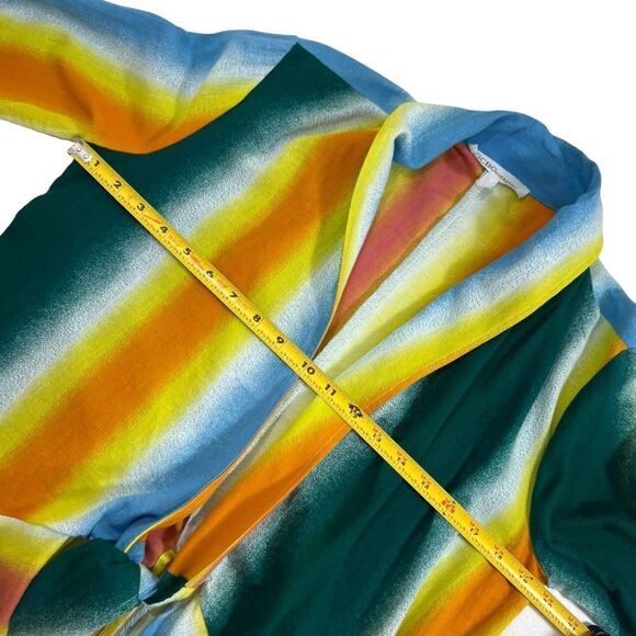 BCBGeneration Striped Tie Front Kimono - Picture 11 of 15